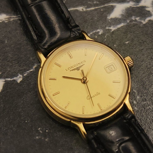 Longines Classic Ladies Quartz watch used, champagne dial