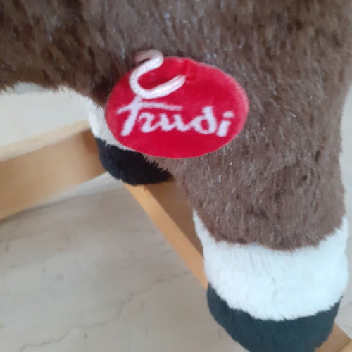 Trudi Rocking Horse with Wooden Base like new, Italian made
