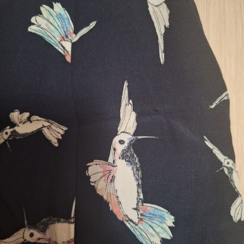 Zara high-waisted shorts with patterns like new, blue, size S