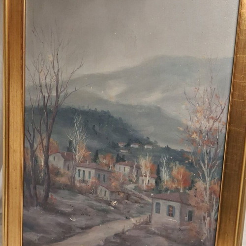 Oil painting on canvas 70×50cm with frame like new