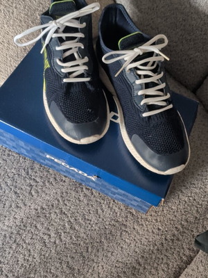 Everlast athletic shoes unisex used, size 43, blue and green
