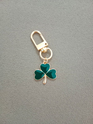 Panathinaikos Shamrock Keychain new, dark green