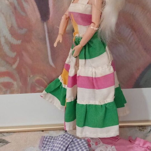 Vintage Plagonna Greek Doll Susi Style with 3 Outfits like new