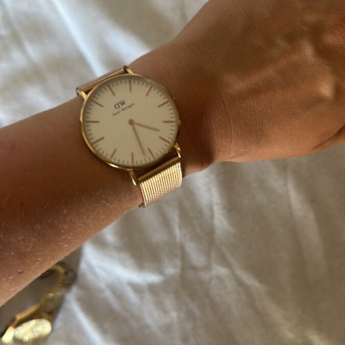 Daniel Wellington Classic Women's Watch 36mm Rose Gold eggshell white dial like new
