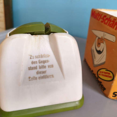 Vintage K-Tel Multi-Schärfer Knife Sharpener used, 1970s design