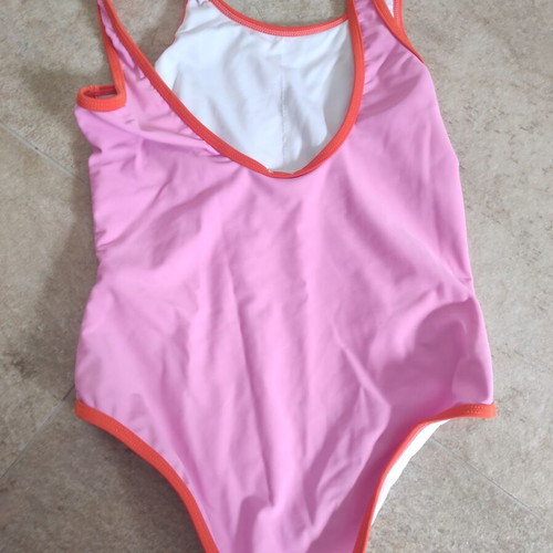 Lc Waikiki Girls' Swimsuit New, Size 8-9 Years, Pink and Orange