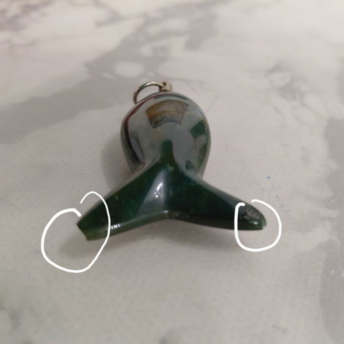 Vintage pendant from the 70s, used with wear on fish tail