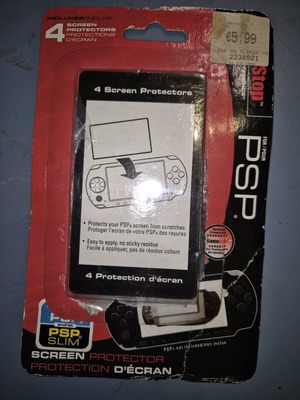 PSP screen protector like new, set of 4 pieces