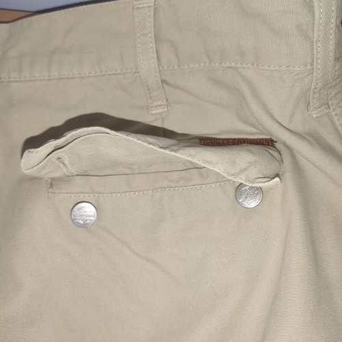 Harley-Davidson vintage canvas cargo shorts beige khaki, like new