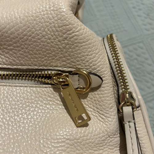 Michael Kors leather backpack, beige