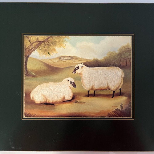 Lady Clare placemat with sheep, like new