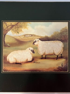 Lady Clare placemat with sheep, like new