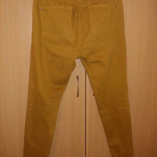 Mustard skinny pants Pull&Bear used, cotton