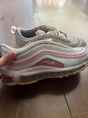 Air Max 97 Nike αθλητικά μεταχειρισμένα, μέγεθος 37.5, άσπρο ροζ