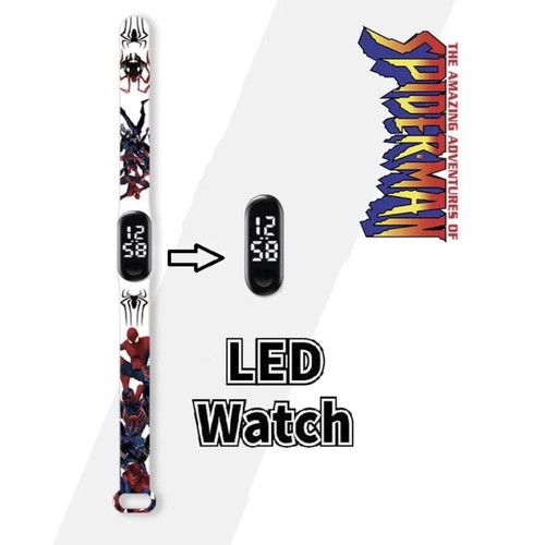 Spiderman kids LED watch new, waterproof