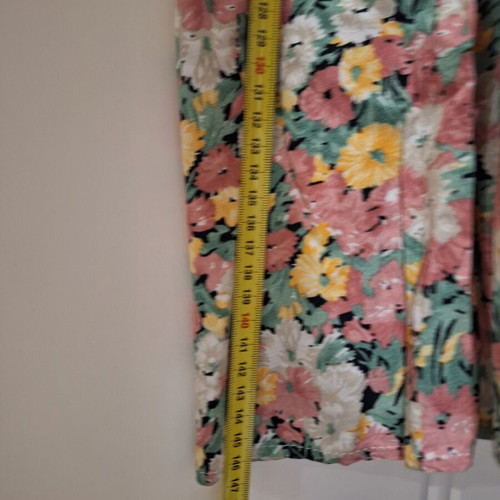 Maxi dress floral sleeveless with elastic under bust like new, size L