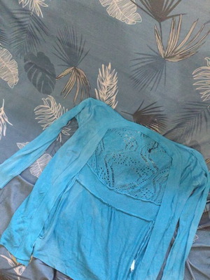 Cardigan turquoise used, size M 38 10