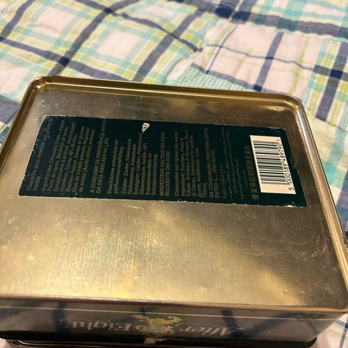 After Eight storage tin used, collectible from 1995