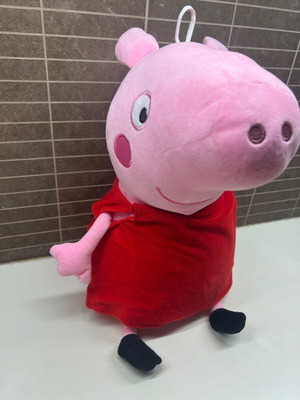 Peppa Pig λούτρινη 50 εκ και αρκουδάκι ροζ princess σαν καινούργιο
