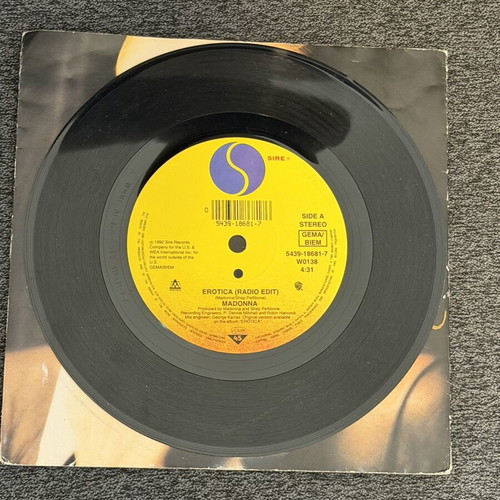Madonna Erotica single 45rpm used