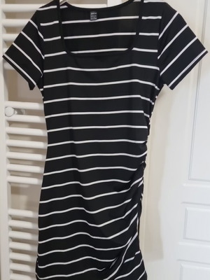 Μίνι φόρεμα Shein μαύρο και άσπρο σαν καινούργιο, μέγεθος M