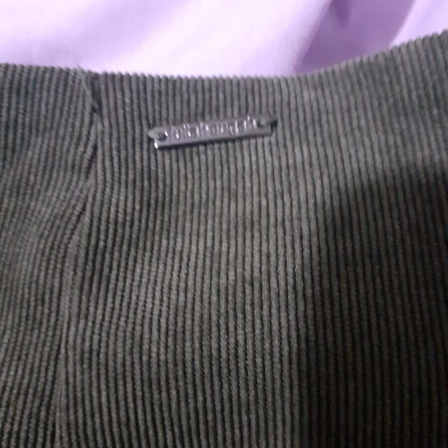 Mini corduroy skirt Fullah Sugah new, green with zipper