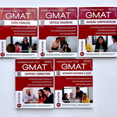 5 Volumes Manhattan Prep GMAT Strategy Guides new