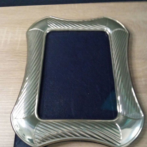 Silver photo frame vintage used 25x20 cm
