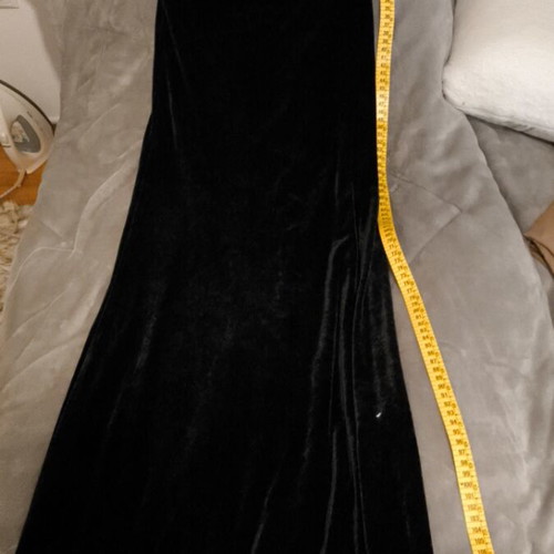 Evening dress velvet black, off-shoulder, new