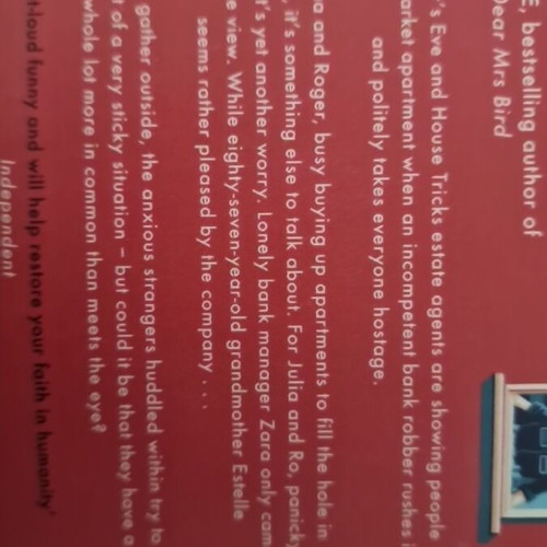 Anxious People book new, English