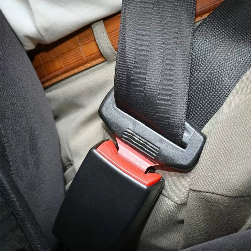 Seat belt alarm deactivation clip set of 2 gray new