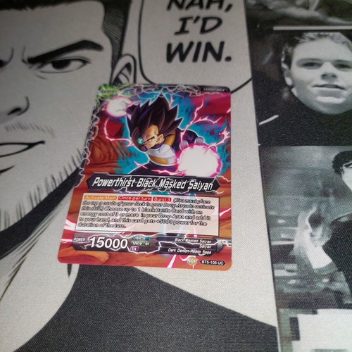 Powerthirst Black Masked Saiyan card like new