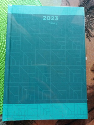 Diary 2023 new, sealed with pen