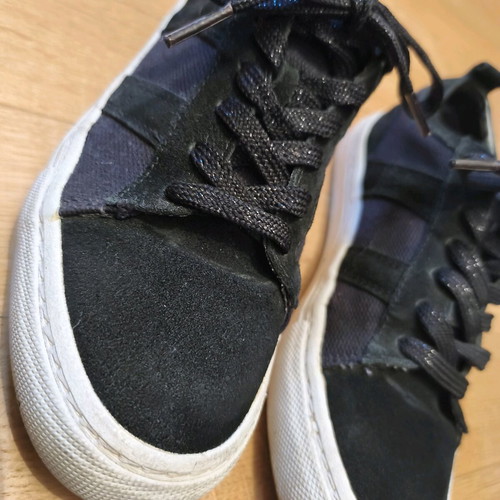 Sneakers Zara TRF Woman size 38 used, black with glitter laces