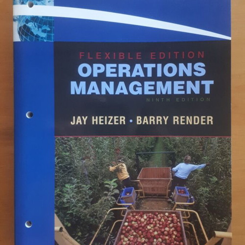 Operations Management by Heizer and Render, 9th Flexible International Edition, like new