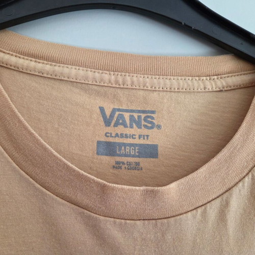 Vans light brown classic fit t-shirt L