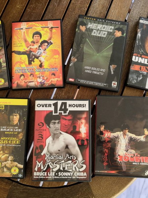 Martial arts pack of 21 used DVDs