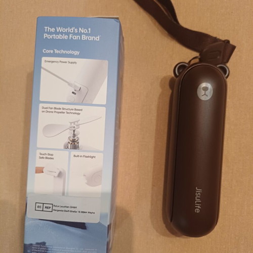 JisuLife LIFE8 PLUS Portable Handheld Fan new, 4500mAh battery