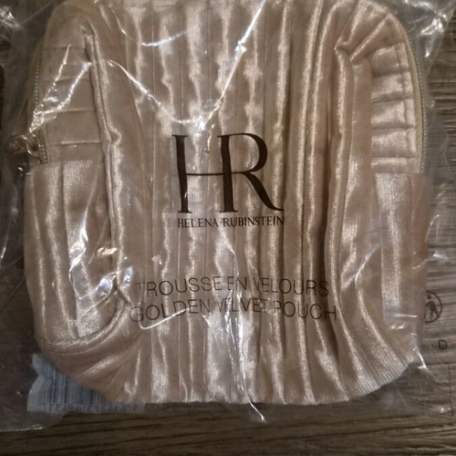Helena Rubinstein small toiletry bag new, beige and gold