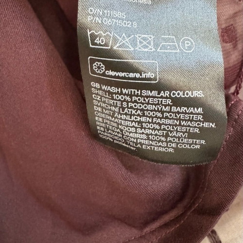 Midi chiffon dress H&M like new, burgundy