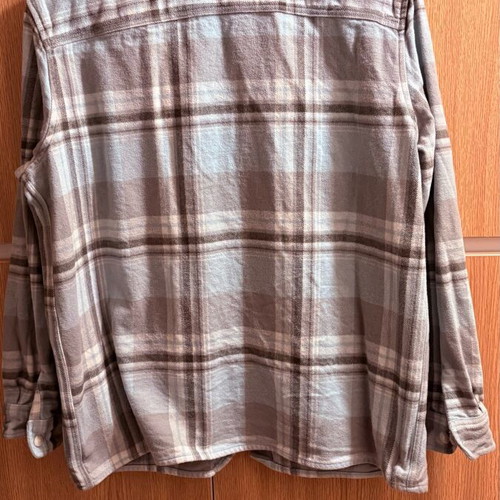 Zara Overshirt shirt L plaid, 100% cotton, like new