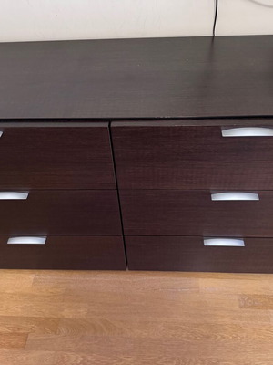 Chest of drawers used with 6 drawers, wooden, elegant