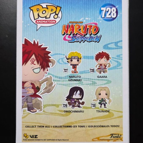 Funko Pop Gaara #728 special edition like new, signed