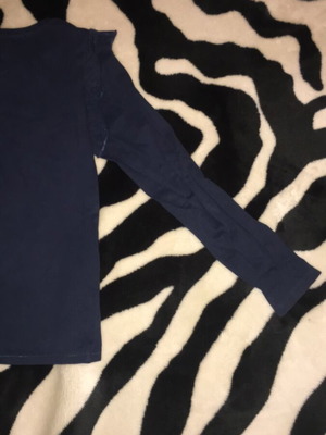 Girls' autumn blouse like new, blue, 6-8 years