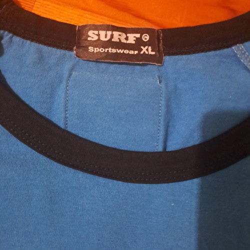Surf XL T-shirt like new, blue, cotton
