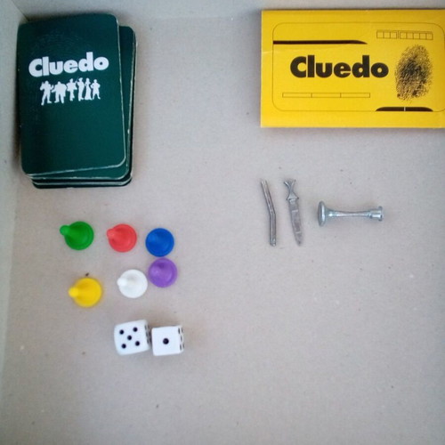 Cluedo Parker board game used with missing parts