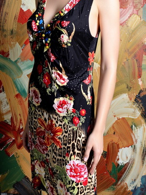Φόρεμα Roberto Cavalli vintage, μέγεθος 48, σαν καινούργιο