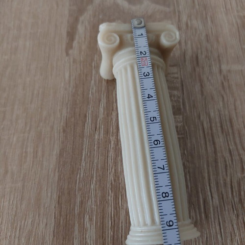 Decorative candle 10 cm Ionic column style new