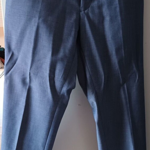 Blue Suit Set with Jacket, Trousers, Tie and Special Storage Case like new