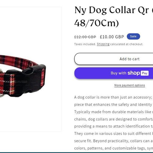 Set of 4 small dog collars